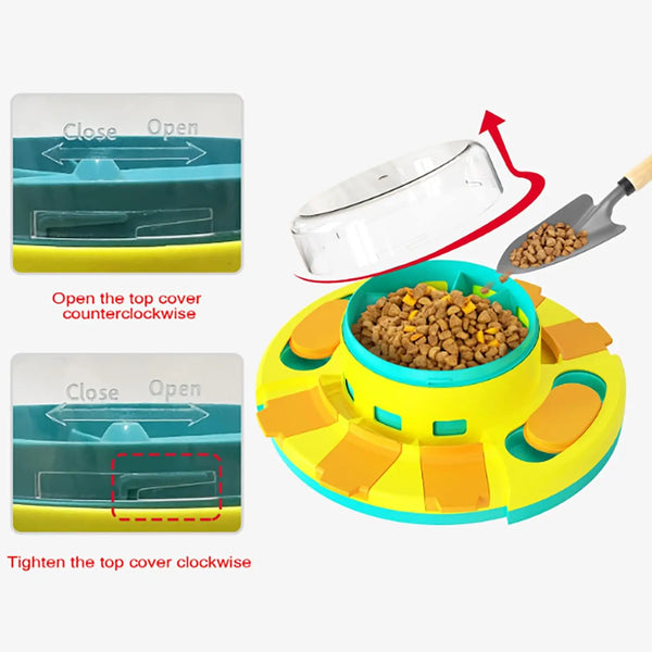 Pawsome Puzzle Feeder Fun