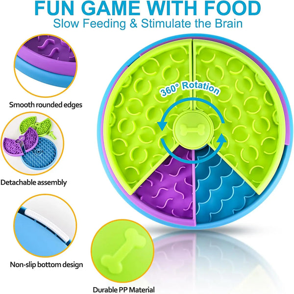 Interactive Slow Feeder Dog Bowl